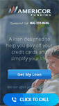 Mobile Screenshot of americorfunding.com