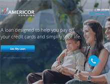 Tablet Screenshot of americorfunding.com
